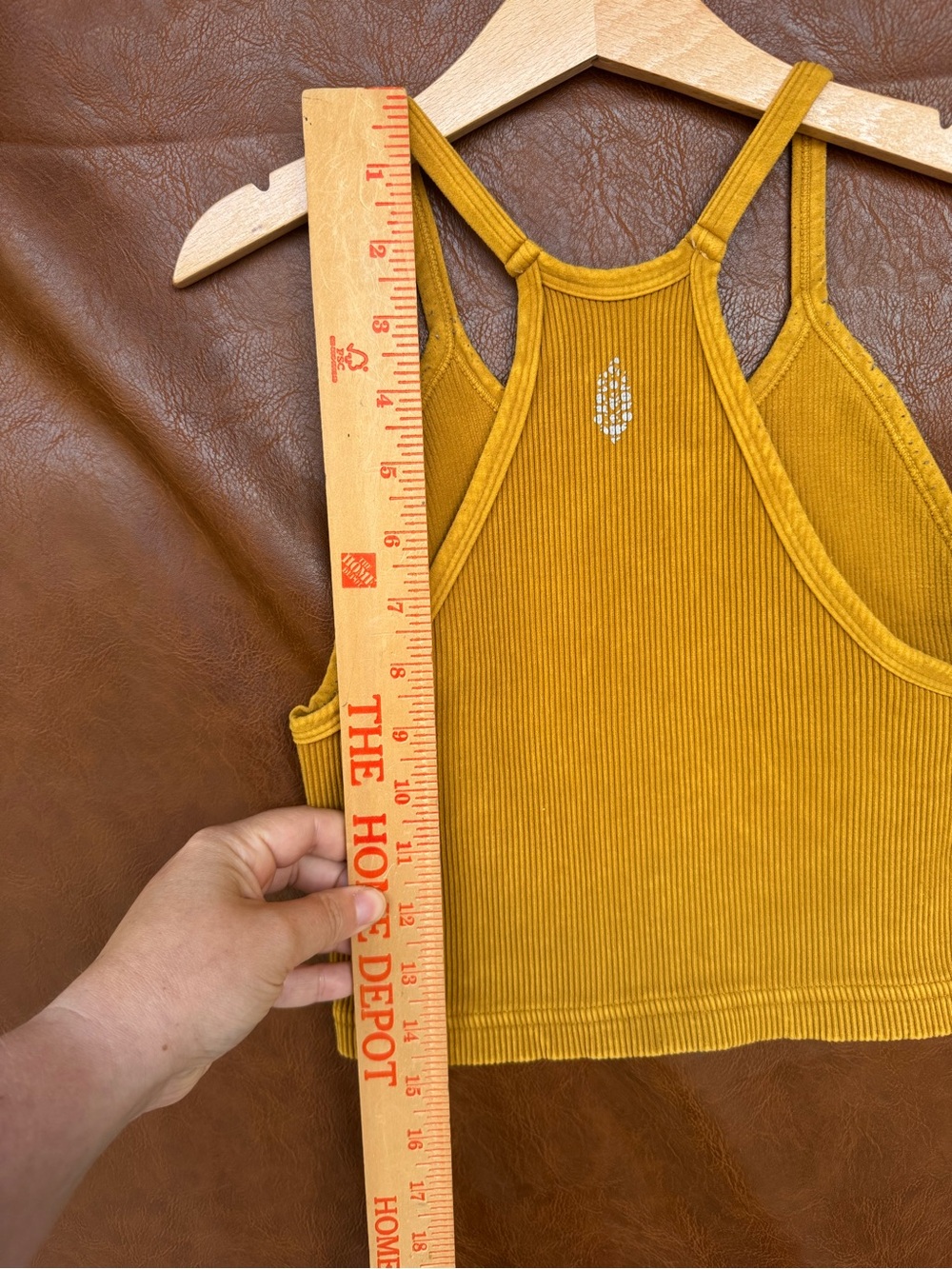 Free People Movement Ribbed Racerback Crop Tank M/L - Picture 5 of 5